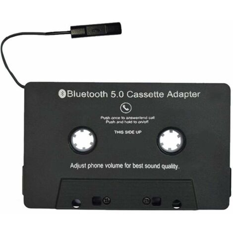LABLANC Adattatore per cassette per auto Bluetooth 5.0, lettore di cassette audio AUX, convertitore per cassette per telefono
