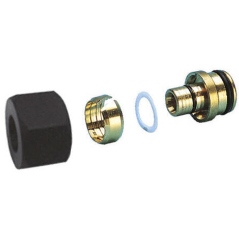 ADATTATORE PER COLLETTORI DI DISTRIBUZIONE CON DADO IN PA-M - ø3/4X18 - TUBO 16X2  - VIL