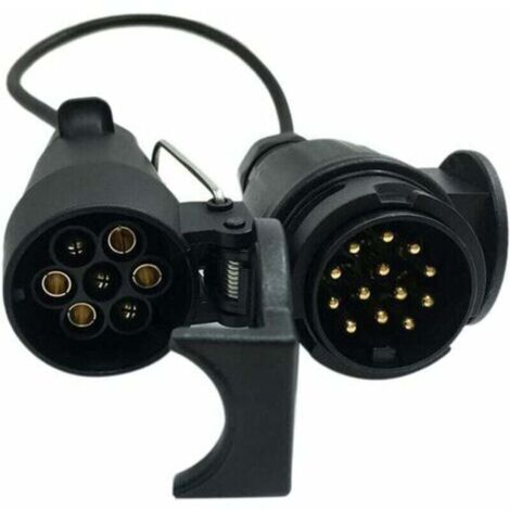 Adattatore per connettore per rimorchio da 7 a 13 pin da 12 V, spina e presa per gancio di traino