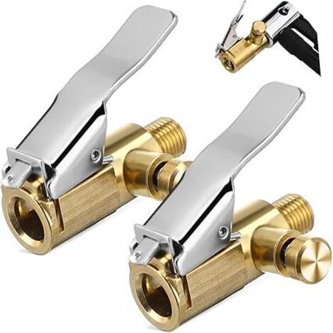 Adattatore per gonfiaggio aria da 2 pezzi con scarico Accessori universali per auto, camion e biciclette