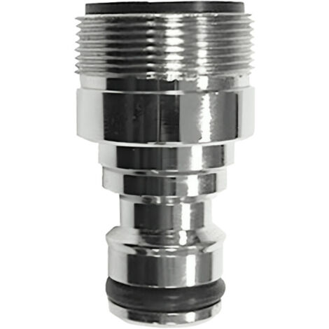 Adattatore per miscelatore maschio cromato 24x100 a sgancio rapido