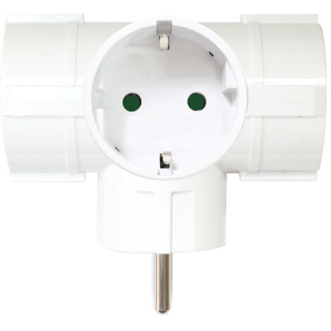Adattatore per Prese Silver Electronics 9153 3500W Bianco 220 V