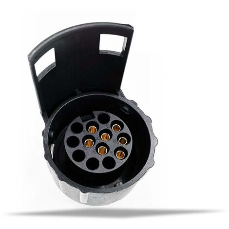 Adattatore per rimorchio da 7 pin a 13 pin, adattatore per spina per rimorchio, convertitore presa adattatore elettrico impermeabile da 12 V, per caravan, camper, barca, camion, auto