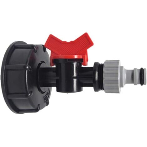 Adattatore per serbatoio IBC 3/4'', adattatore per accessori per contenitori IBC, adattatore IBC filettatura grossa S60x6, valvola di ricambio per attacco filettato per adattatore per serbatoio dell'a