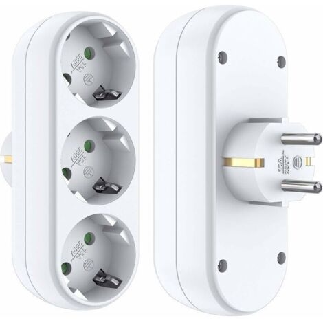 Adattatore per spina, multipresa, senza cavi, spina a muro, bianco, adattatore di ricarica, caricabatterie USB per fotocamera