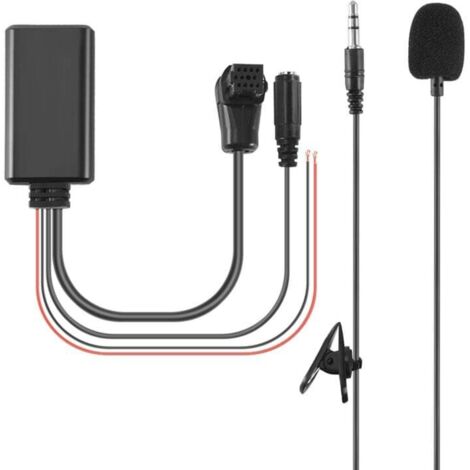 Adattatore per telefono cellulare con microfono e cavo Aux Bluetooth 5.0 per auto, per radio IP-BUS P99 P01
