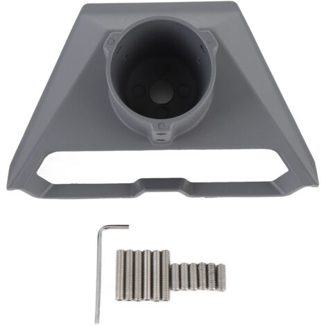 Adattatore per tubo antenna in lega di alluminio V3 - Angolo regolabile, montaggio sicuro (grigio)