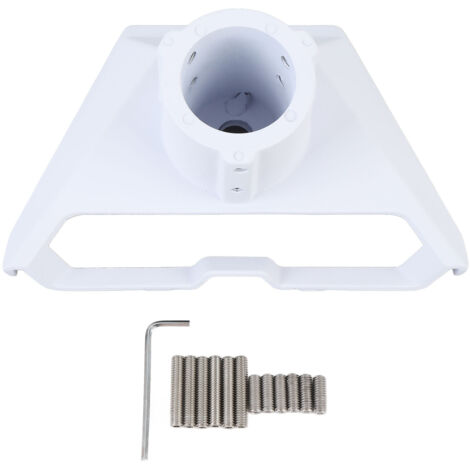 Adattatore per tubo antenna satellitare V3 - Lega di alluminio, angolo regolabile, montaggio sicuro (bianco)