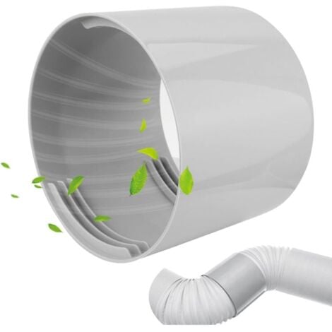 MUMU Adattatore per tubo di scarico dell'aria per condizionatori d'aria, Ø 13 cm - raccordo per tubo di scarico dell'aria, raccordo per tubo di ventilazione in PVC per condizionatori d'aria portatili YMYNY