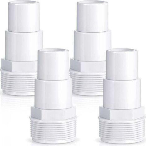 Adattatore per tubo flessibile combinato per pompa filtro UlisemPool, ricambio per pompa per piscina fuori terra, filtro, skimmer, compatibile con adattatori Hayward SPX1091Z7 e SPX1091Z4 (4 pezzi)