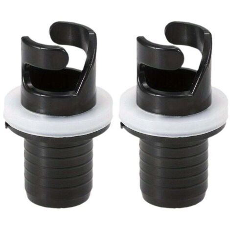 Adattatore per tubo flessibile della pompa a pedale per barche KZQ, adattatore per valvola, HR, confezione da 2, valvole gonfiabili, adattatore per tubo flessibile della pompa per kayak gonfiabile, ad