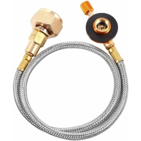 Adattatore per tubo flessibile per bombola di propano, connettore per serbatoio di propano, convertitore per serbatoio di gas, ricambio per campeggio all'aperto