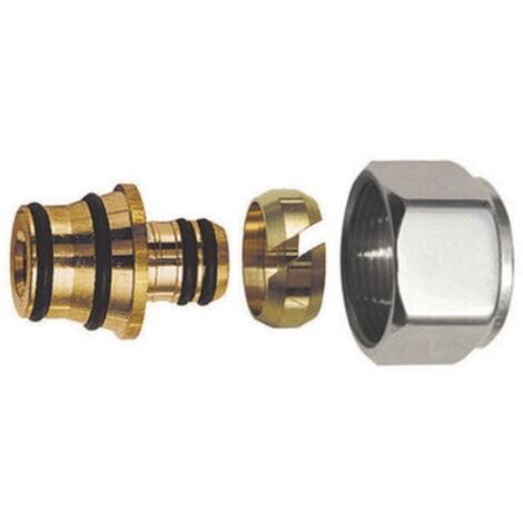 ADATTATORE PER TUBO MULTISTRATO CROMO-LUCIDO Diam. 16 x 2 S.F.