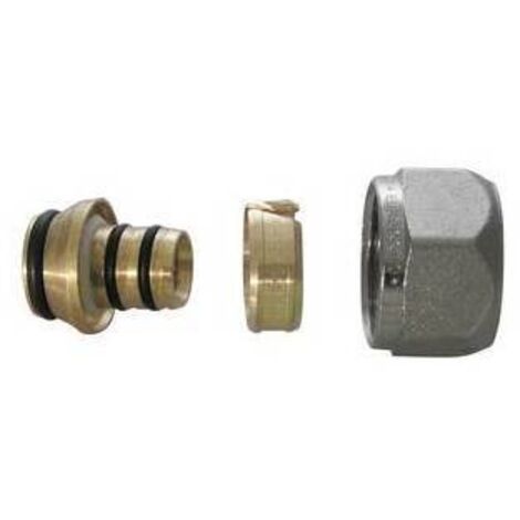 ADATTATORE PER TUBO MULTISTRATO NICHELATO 20 x 2.25 - 3/4 x 18 TIEMM PZ 10