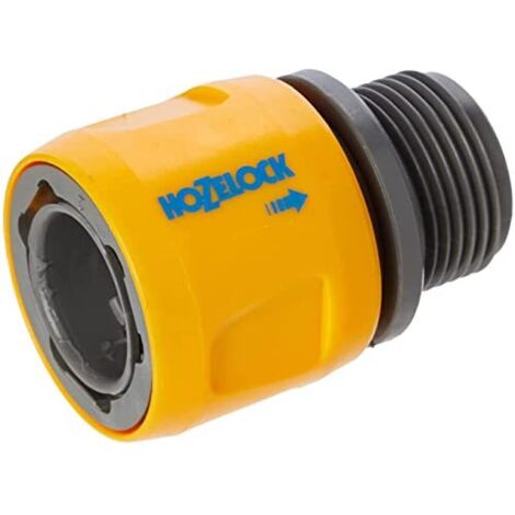 Adattatore per tubo piatto ea spirale in materiali di alta qualità - blister HOZELOCK