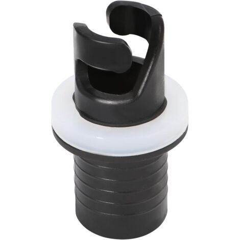 Adattatore per valvola gonfiabile, adattatore per tubo flessibile della pompa per kayak, adattatore per pompa per kayak nero, ugello di gonfiaggio, adattatore per valvola a pedale riutilizzabile per b