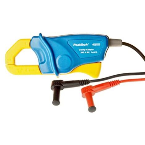 Adattatore pinza amperometrica PeakTech 200 A AC (corrente alternata) per multimetro digitale, 1 pezzo, P 4200, blu