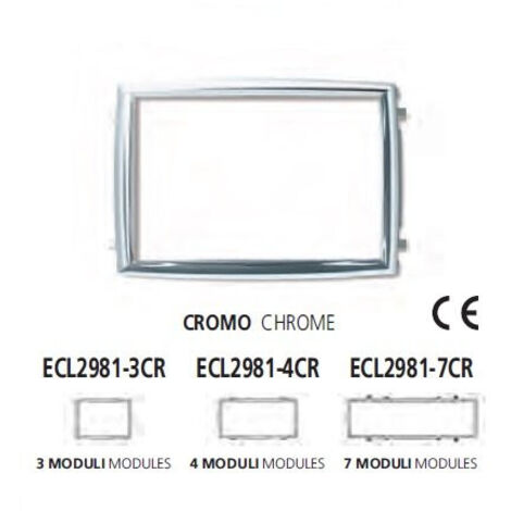 Adattatore Placche Mylife 7Mod. Cromo ( ELETTROCANALI cod. ECL2981-7CR )