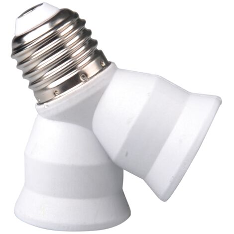 ADATTATORE PORTALAMPADA E27 DOPPIO
