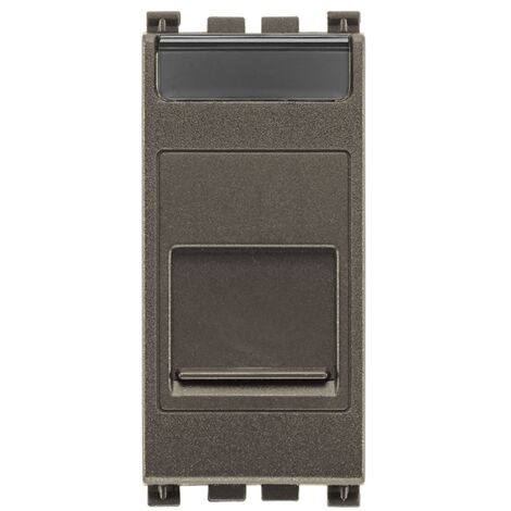 Adattatore portello RJ45 Keystone Metal vimar 19337.C.M