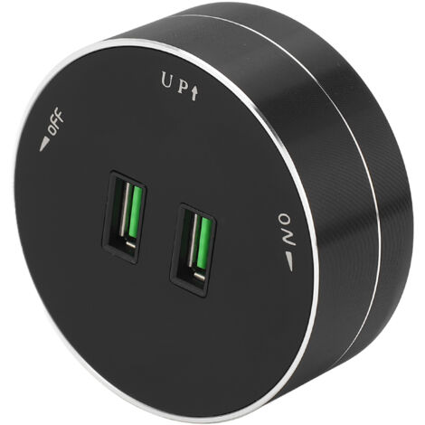 Adattatore Power Track senza fili Doppia porta USB Presa rotonda multifunzionale con indicatore luminoso CA 110‑250 V