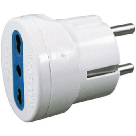 ADATTATORE PRESA BIPASSO 10/106A CON SPINA SCHUKO