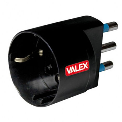 Adattatore presa bipasso a Schuko nera 16A VALEX 1140018