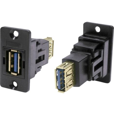 Adattatore, Presa Presa USB tipo A ⇔ su presa USB tipo A CP30605N Cliff Contenuto: 1 pz.
