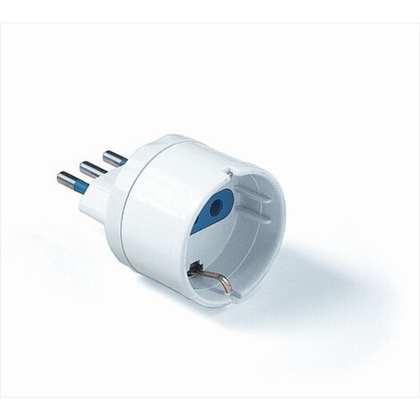 Adattatore presa schuko Elettrocanali bianco spina 10 a.