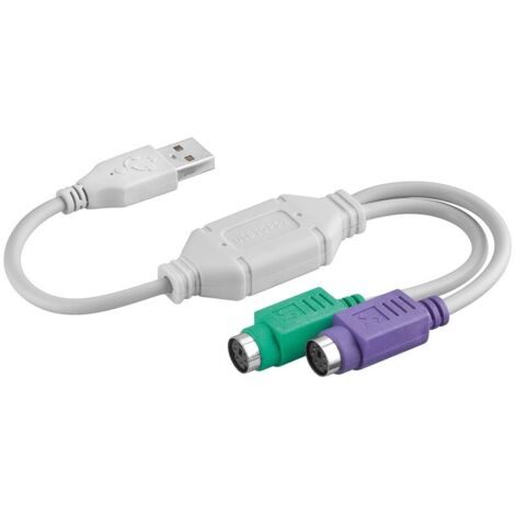 Adattatore PS/2 con USB NANOCABLE 10.03.0101 Nero 0,15 m