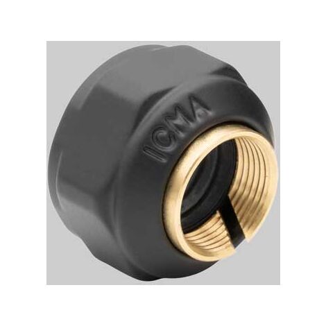 ADATTATORE RAME CALOTTA NERO OPACO  Ø 14  24x1,5     ICMA
