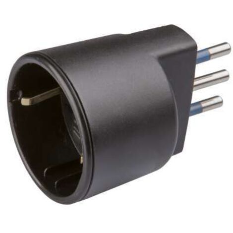 adattatore spina 10 a e presa tedesca poly pool colore nero