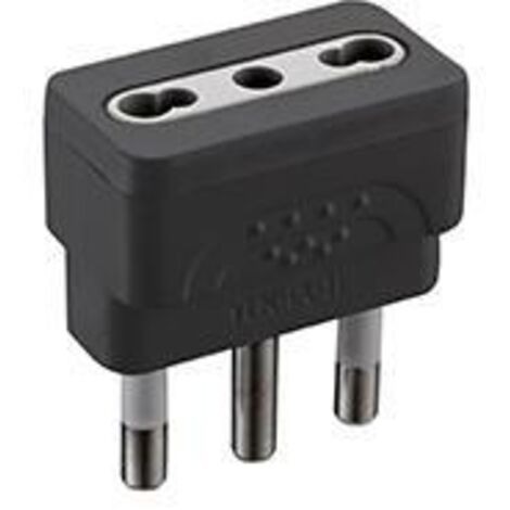 ADATTATORE SPINA 10A/PRESA 16A GRIGIO
