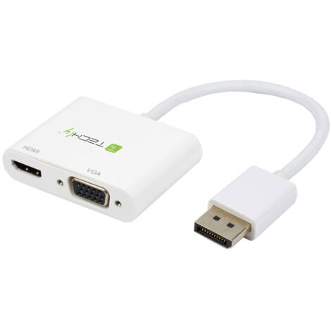 Adattatore Techly DisplayPort ad Hdmi/Vga