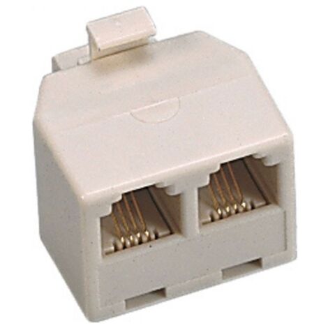 Adattatore telefonico Fanton da 1 spina PLUG a 2 spine PLUG 22350
