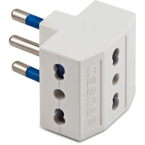 Adattatore Triplo 16A+T Bianco ( MASTER cod. 05661 )