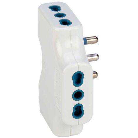 ADATTATORE TRIPLO SPAZIOZERO 16A BIANCO