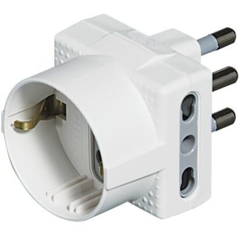 Adattatore Tris 1 St Tedes 2Bipasso Bco Esp ( BTICINO cod. S3611DBOX )
