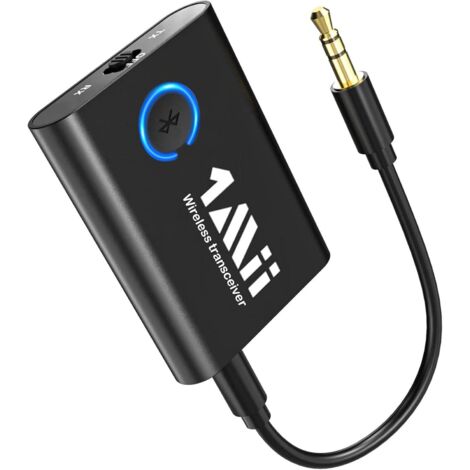 ADATTATORE TV BLUETOOTH CUFFIE TRASMETTITORE RICEVITORE MP3MP4 HD AUDIO NERO