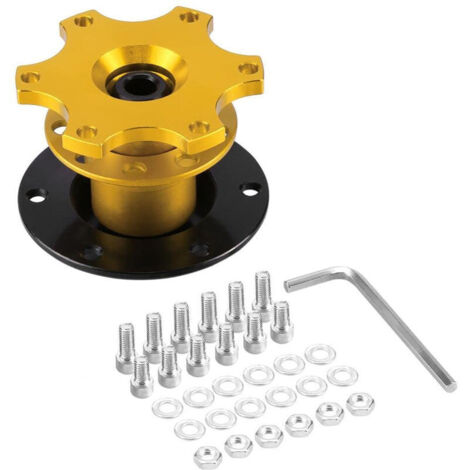 Adattatore universale dorato per mozzo volante auto, kit di sgancio rapido, adattatore da corsa