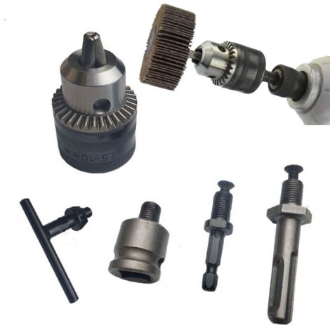 Adattatore universale per mandrino da 1,5-13 mm per trapani - Kit di conversione SDS Plus/pneumatico con attacco quadro femmina da 1/2" - Compatibile con trapani a percussione e utensili a percussione