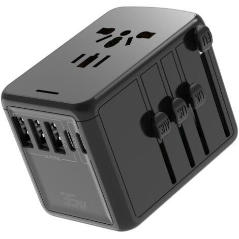 Adattatore Viaggio USB C USB A 35W Ricarica Veloce Quick Charger