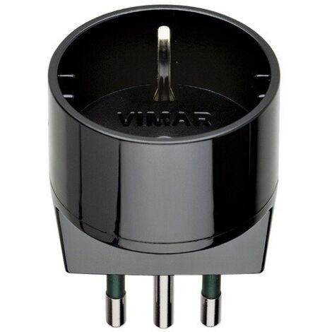 Adattatore Vimar S11+P30 nero