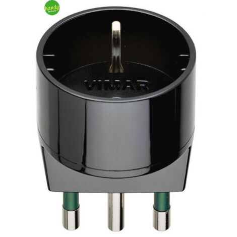 Adattatore Vimar S17+P30 nero