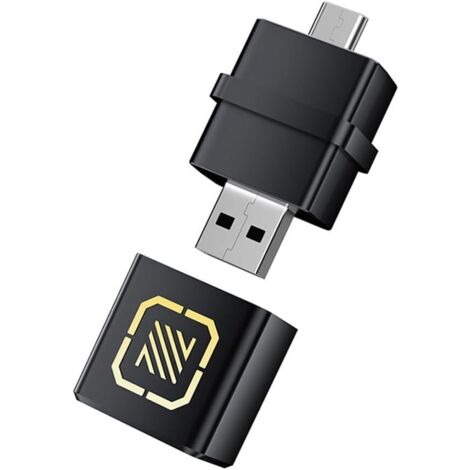 Adattatore wireless 2 in 1 per Carplay e Android Auto, USB tipo C, passa dalla connessione cablata a quella wireless per Carplay e Android Auto