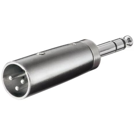 Adattatore XLR, AUX jack da 6,35 mm spina stereo a spina XLR, 1x spina XLR (3 poli) 1x spina jack da 6,35 mm (4 poli, stereo).