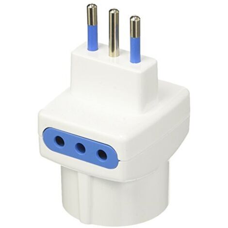 Adattatori Blister Triplo 10A +Schuko Conf.20Pz