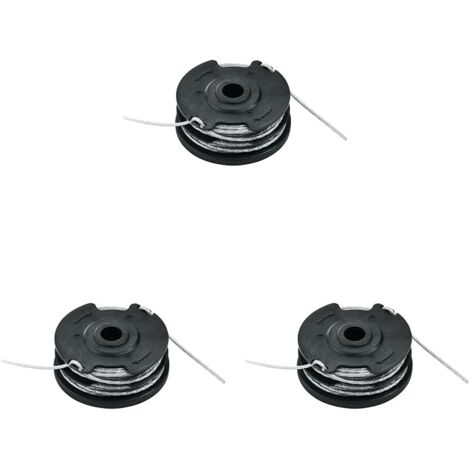 Adatto per Bosch F016800351 Ricarica e bobina integrata Filo da 6 m Ø 1,6 mm di spessore per decespugliatore (confezione da 3)