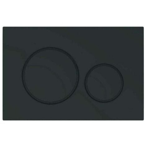 FLITI Adatto per placca di comando WC GEBERIT DUOFIX Sigma 20 - Nero opaco (115.882.16.1) MUMU