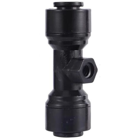 Adatto per raccordi per tubi, 10 pezzi, raccordo passante da 1/4 di pollice (6,35 mm), raccordo a T, gomito, raccordo per acquario a collegamento rapido, adattatore per sistema di osmosi inversa